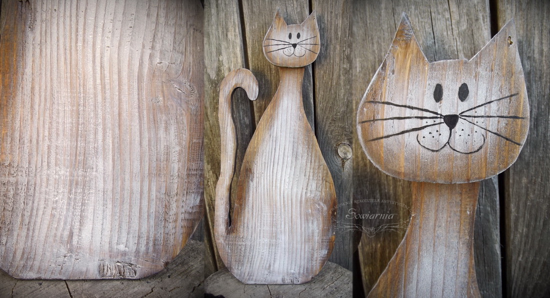 drewniany kot