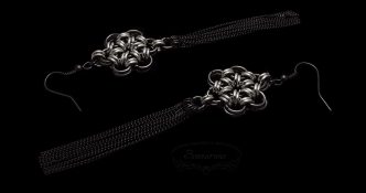 japanese flowers chainmaille