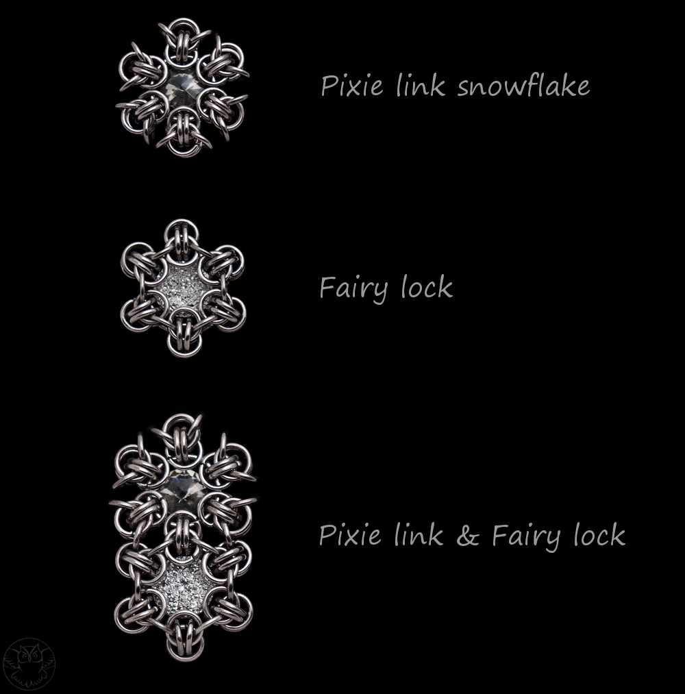 Pixie link & Fairy lock chainmaille