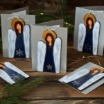 świąteczne kartki z aniołami